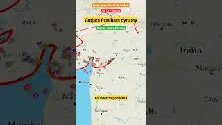 Gurjara Pratihara dynasty #history #empire #kingdom #dynasty #gurjar #map #vansh #pratihar #shorts