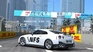 Nissan GTR Nismo R35 In The Formula E Hong Kong Circuit Of Lap 2 | [Real Racing 3]