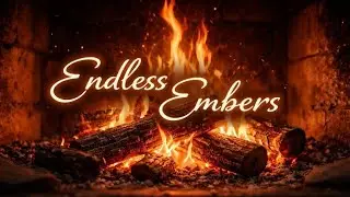 🔥 Endless Embers | 1 Hour Silent Fireplace Ambience (No Sound)