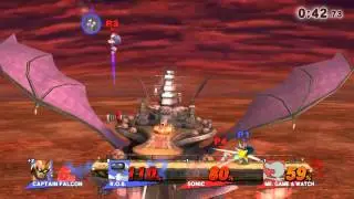 Cpt. Falcon Memes Sonic & Mr. G&W