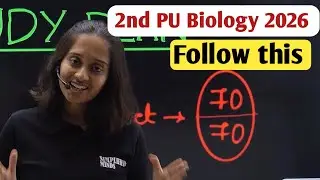 Follow this study plan score 70/70 |  2nd PU Biology Exam 2026