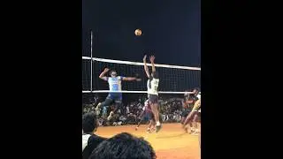 Felix single block 🔥🥵. #volleyball #shorts #short #spongebob