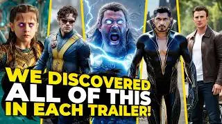 ALL THE SECRETS REVEALED IN THE 4 AVENGERS  DOOMSDAY TRAILERS!