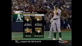 2002 MLB Oakland A's時期 Barry Zito 第20勝投球