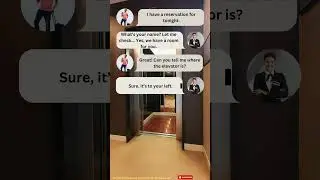 Hotel Check-in Conversation | English Speaking Practice for Beginners (A1-A2)  #shorts