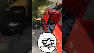I CAUSED A BIG ACCIDENT - THE DAJMN GOT VERY MAD 🤬🤬 | Farming Simulator 25 #shorts #farmingsimulator