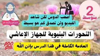 مراجعة مبسطة✨😉 لدرس التحورات البنيوية للجهاز الإعاشي عند النبات🌱🌵