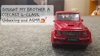 I bought a diecast G-Class for my brother, so I will do some ASMR.