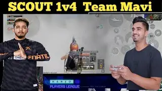 SCOUT 1v4 Team Mavi , Scout On Fire , Scout 2.0, Mavi Reaction on 1v4 #Team Mavi #Scout #BGMI