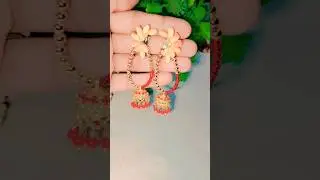 Diy Earrings using safety pin🧷✨| How to make easy earring #shorts #creative #ytshorts #trending #fyp