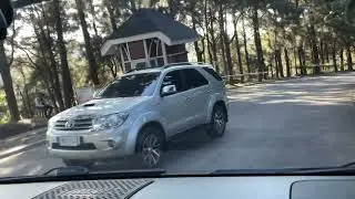 @Crosswind/Luxury Swiss Resort in Tagaytay : Driving to the parking area, Lausanne & Windmill cafe