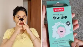 How to remove Blackheads|Blackhead removal|How to use Nose strips|SIRONA bamboo charcoal nose strips