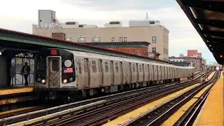 MTA New York City Subway: Broad St-bound R143 J Train at Flushing Avenue