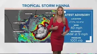 Tropical Storm Hanna update 8 a.m. Friday, July 24, 2020