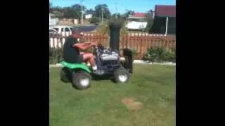 V8 lawn mower