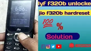 lyf jio f320b hard reset 💯||jio f320b unlocked