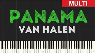 Van Halen - Panama (Instrumental Tutorial) [Synthesia]