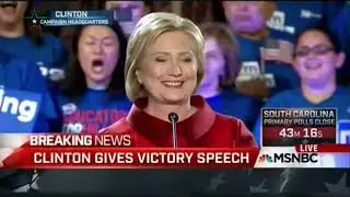 MSNBC's February 20th, 2016 Primary Coverage - 6pm to 10pm [No Commercials]