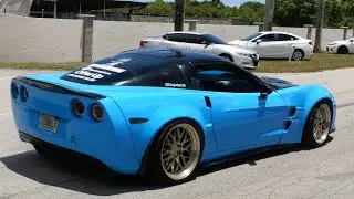 CORVETTE LOSES CONTROL! | Cars and Coffee Homestead | Full Sends! | August 2025