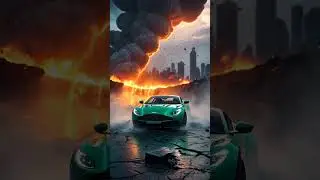 DBS Superleggera vs Meteor Impact! #AstonMartin #MeteorStrike #8K #Cinematic #Apocalypse #HeatHaze