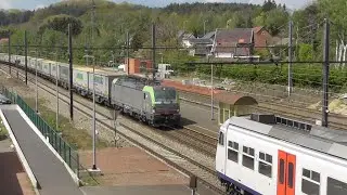 Doorkomst Re475 (475 418) met Ambrogio | BLS Cargo | Op station Diest (B)