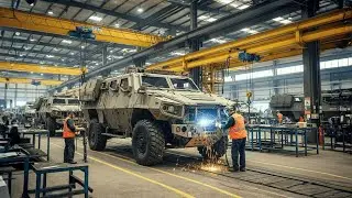 Inside the M113 Armored Personnel Carrier Factory – How Military Vehicles Are Built from Scratch