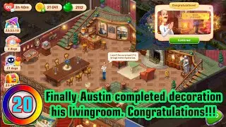 [ Episode 8 ] Homescapes Living Room - Final Renovated | Micro Gameplay #Room5