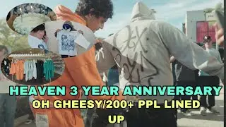 HEAVEN 3 YEAR ANNIVERSARY! (WE DID A COLLAB WITH OHGEESY!) *200+ PPL LINED UP!*