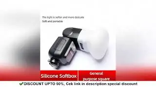 Silicone flash Diffuser soft light cover for godox TT520 TT520II TT685 TT600 V860 II V850II AD0200pr