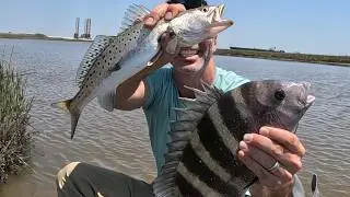 🎣 Fishing the Untouched Texas Bayous &ndash; Redfish, Trout & Sheepshead Action! 🐟