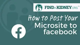 How to Post Your Donor Search Microsite on Facebook