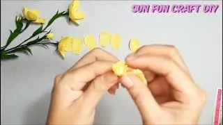 How to make flower paper.Hands made DIY paper 