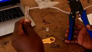 How to terminate cat 6 ethernet cable with rj45.