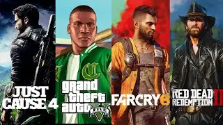 Just Cause 4 VS GTA 5 VS Farcry 6 VS RDR 2 Comparison! Graphics Details