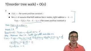 Whiteboard: The running time of an Inorder-Tree-Walk