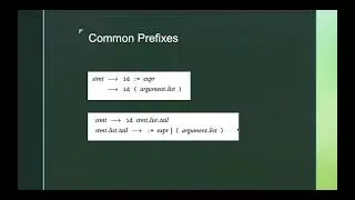 2.3.2 LL(1) grammar