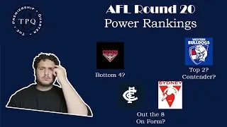 AFL Round 20 Power Rankings