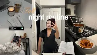 fall night routine 🕯️ cozy autumn evening: cooking, self care, relaxing