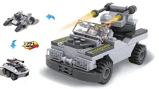 Unboxing COGO Army Action 3007-3 Military Jeep 3 in 1 compatible with LEGO