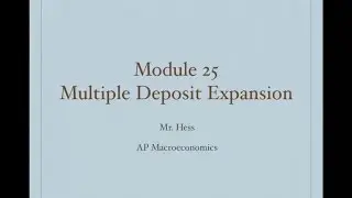 Multiple Deposit Expansion