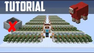 Easy Automatic Sheep Farm! Compact, Lossless, No Hopper Minecarts!  [Minecraft 1.15+]