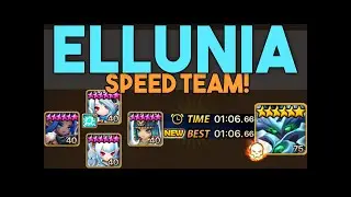 Ellunia 1 Minute Speed Team in Summoners War!