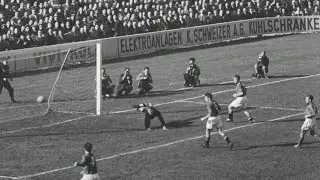 Suisse 1-2 France (B&acirc;le, 1955)
