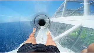 My AIDA experience: AIDAperla Juli 2017, water slide racer Wasserrutsche (Four Elements)