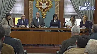 Reportagem da primeira reuni&atilde;o da C&acirc;mara Esposende, presidida por Dr. Carlos Silva