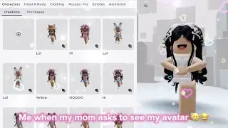 When my MOM asks to see my ROBLOX AVATAR 😰😭😅