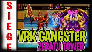 HOW TO COUNTER VRK GANGSTER ZERATU TOWER - Summoners War TOP TIER SIEGE BATTLE