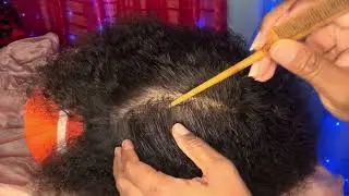ASMR transforms dry, brittle hair to sort, silky parting & combing so relaxing #asmr 