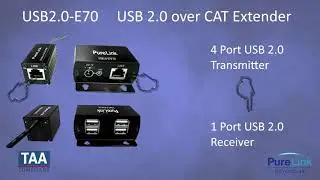 PureLink USB Extender TAA Compliant  USB2.0-E70