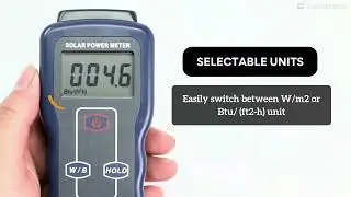 EMF‑427 Solar Power Meter, Sunlight & Solar Radiation Tester (W/m&sup2; & BTU)